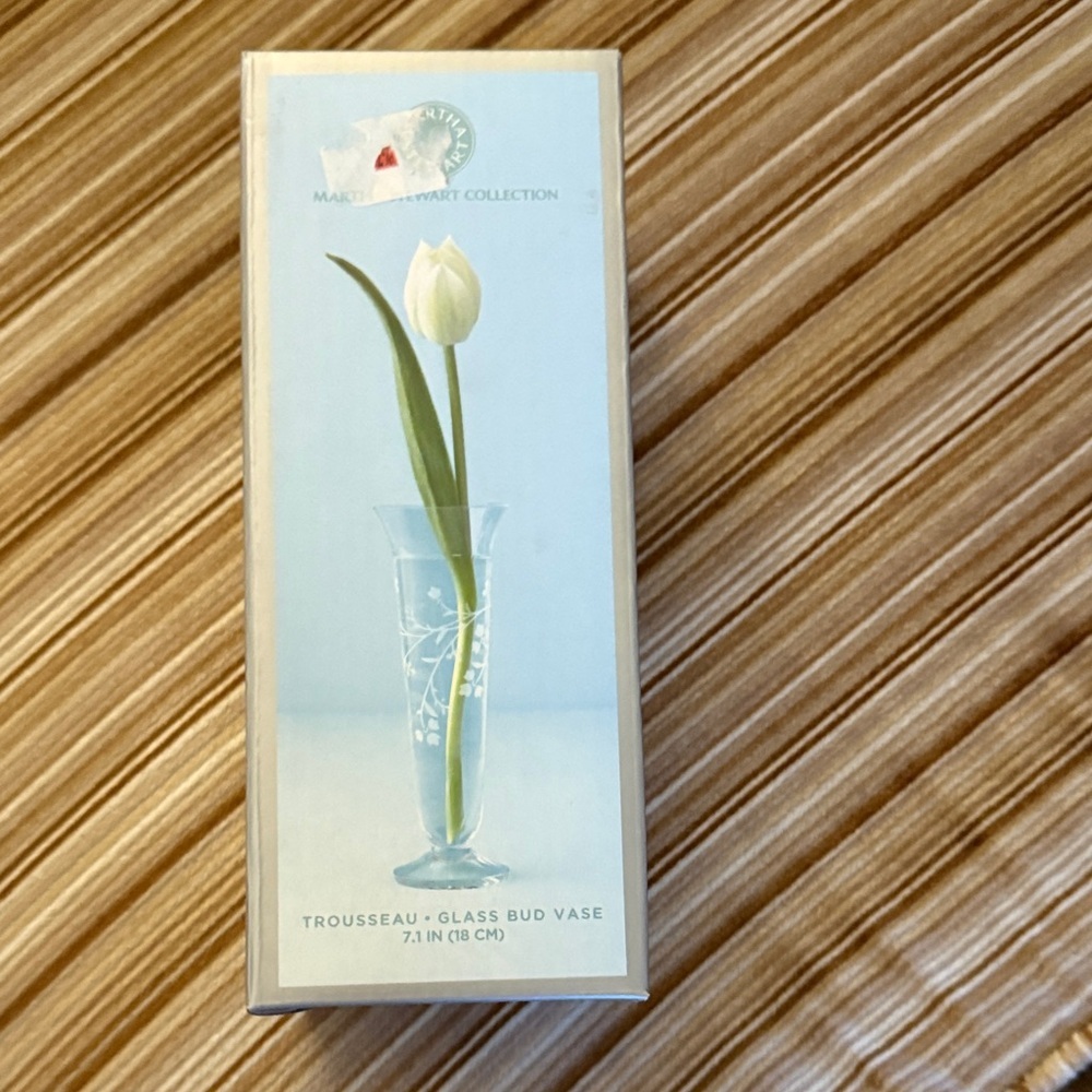 Martha Stewart Collection Glass Bud Vase